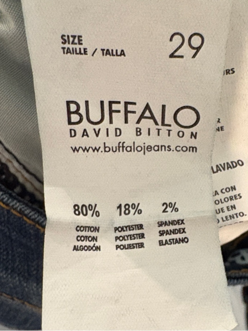 NWOT Buffalo David Bitton Blue Frayed Hem Denim Shorts - Picture 2 of 3
